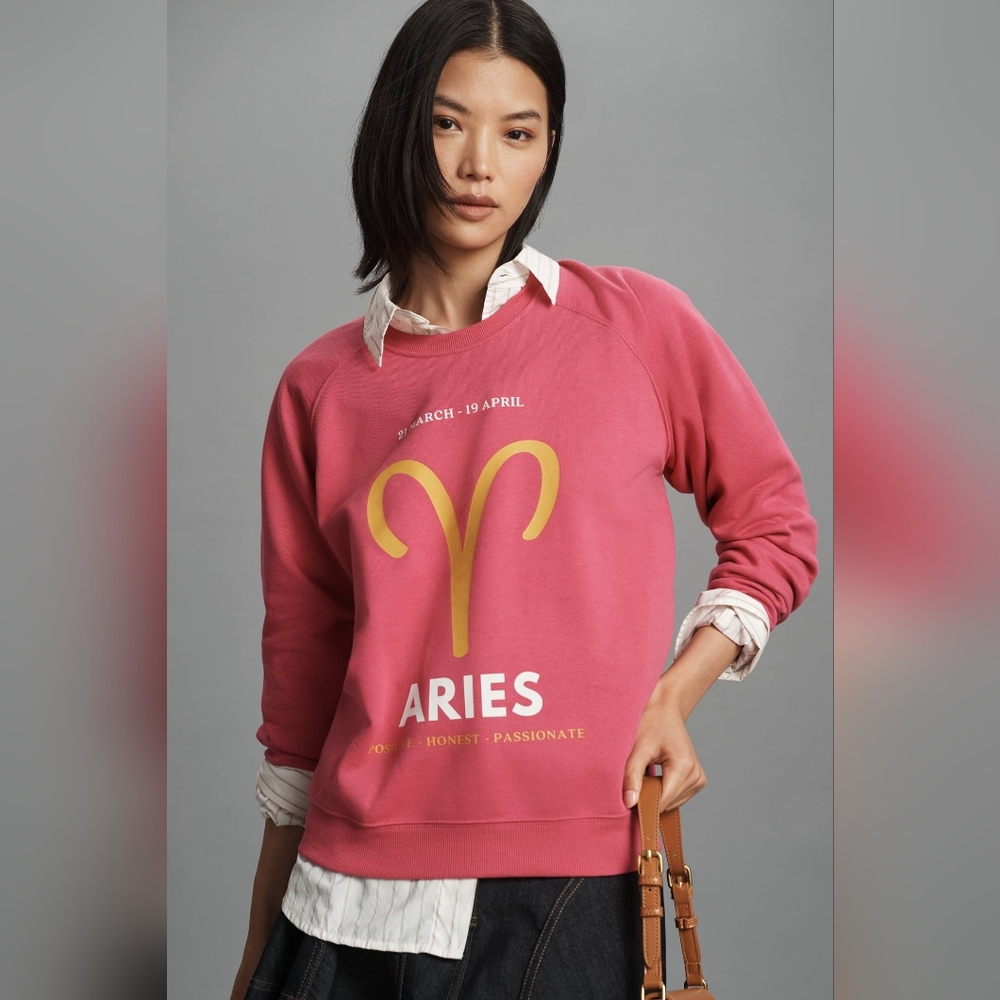 The Zodiac Sweatshirt by Catherine O'SullivanBy Anthropologie